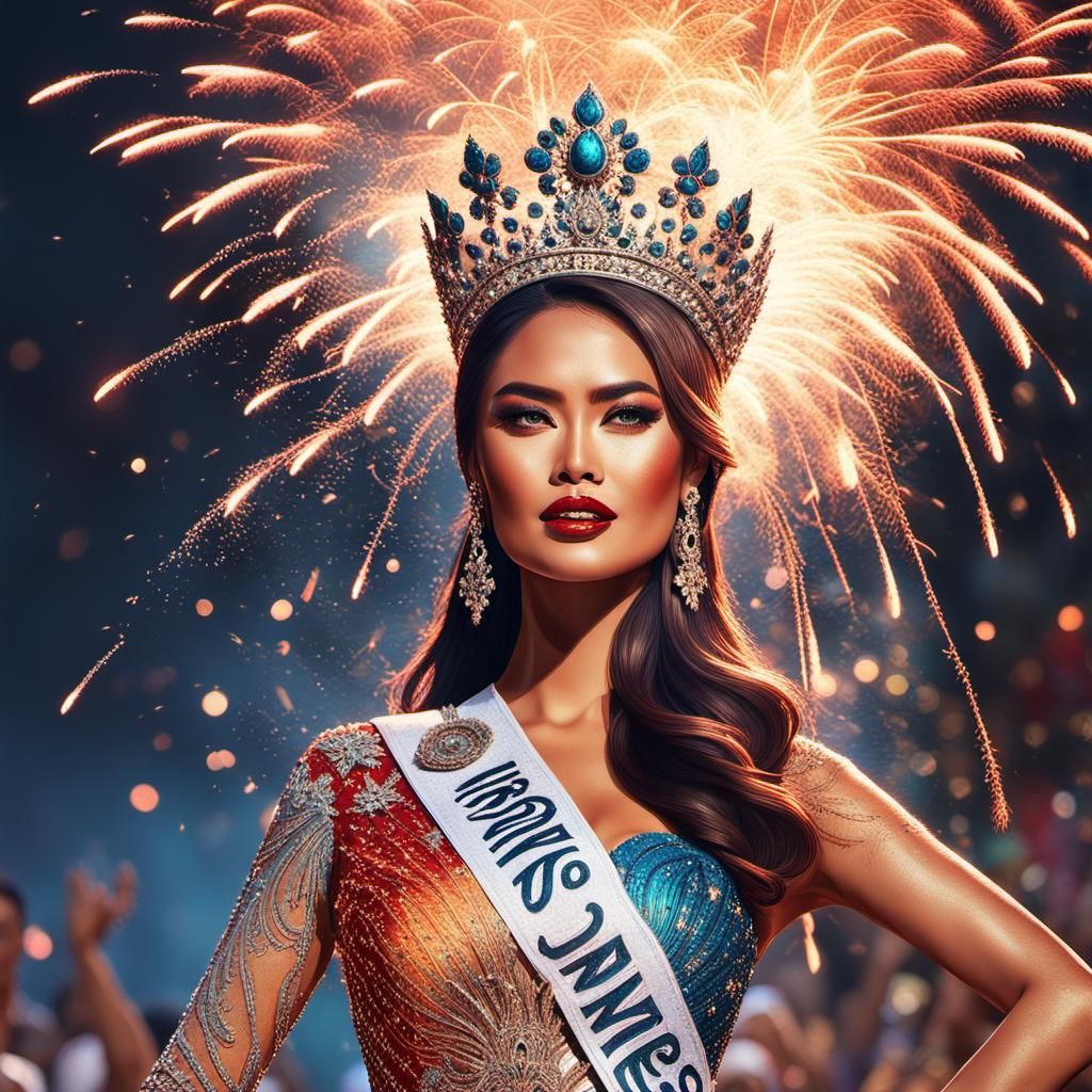 Miss Universe Indonesia's Dazzling Fireworks Finale