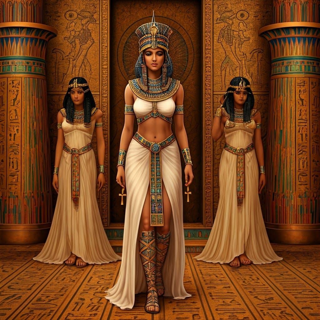 Queen Sobekneferu in an Ancient Egyptian Palace