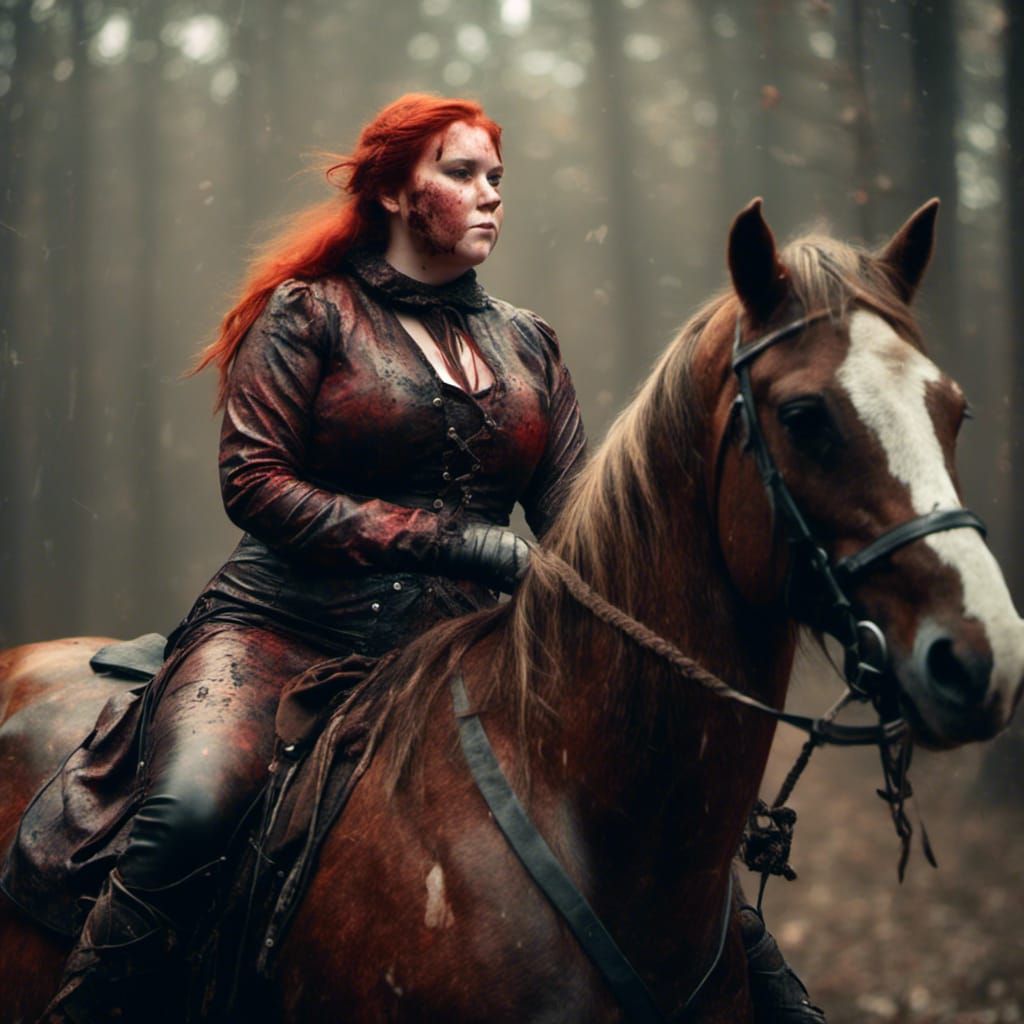 curvy horsewoman
