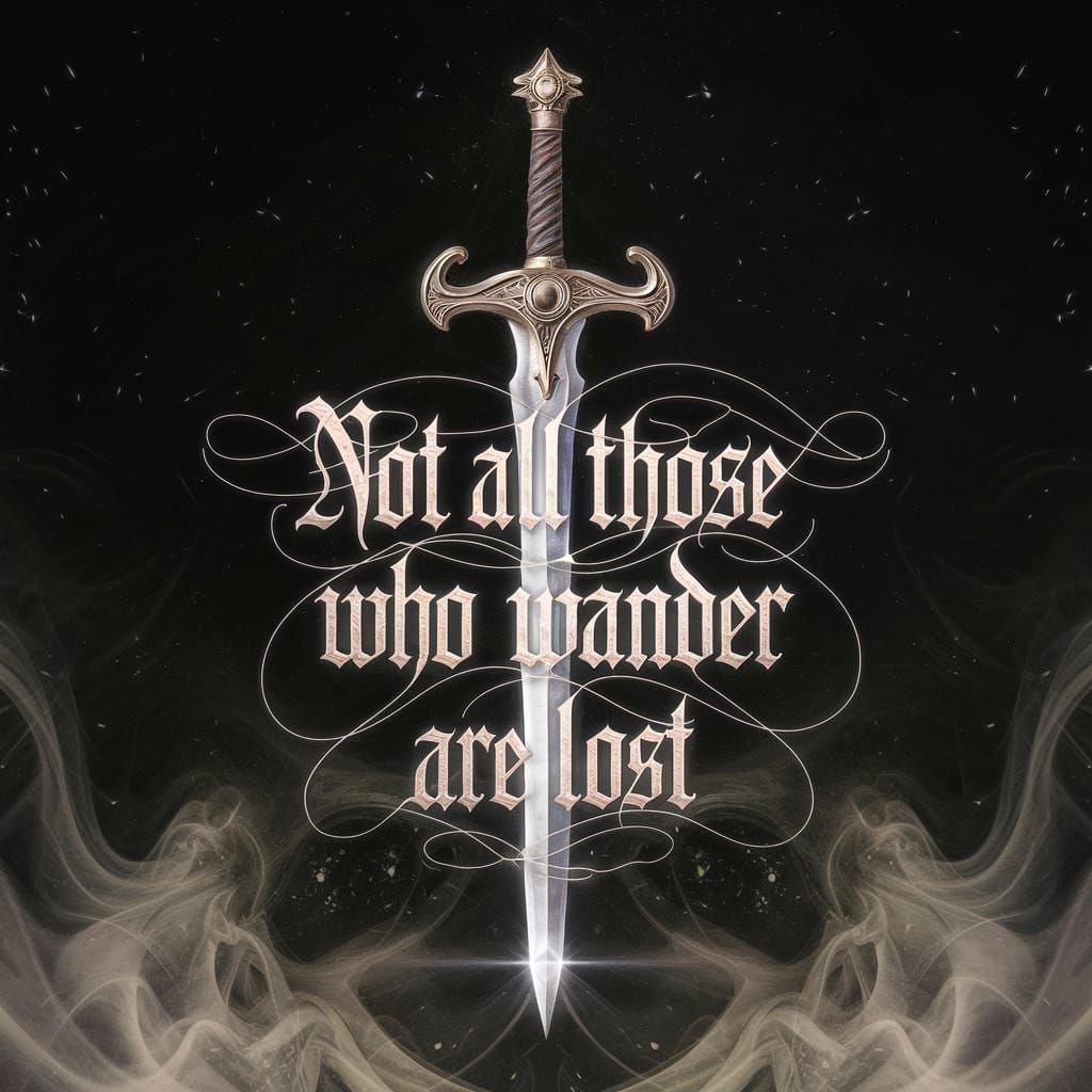 Glowing Fantasy Sword in Photorealistic Style