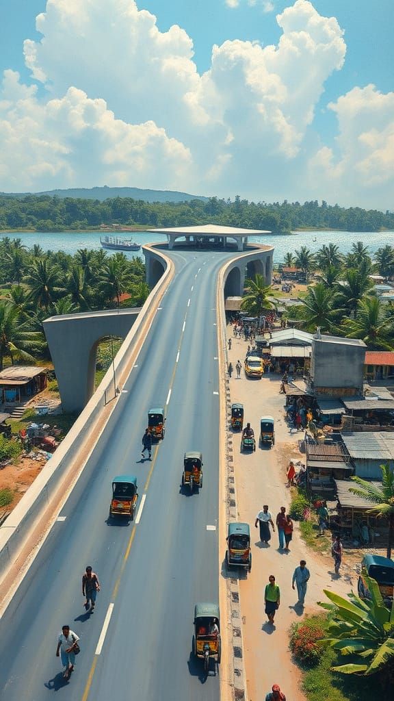 Bustling Bangladesh Coastal Village Life in Epic Impressioni...