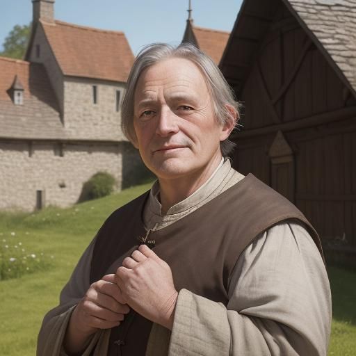 Medieval Innkeeper Portrait Outdoors