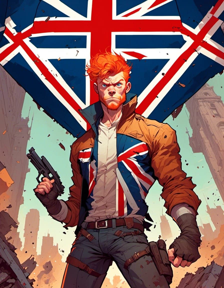 Confused Ginger Superhero in Post-Apocalyptic Citadel