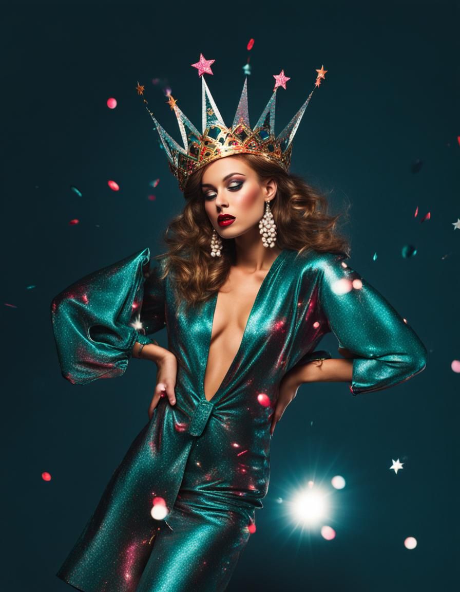 AI Generated Image of a Party Queen