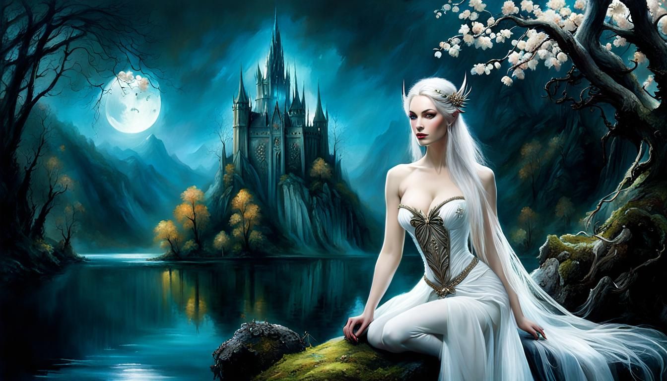 Enchanting Fairy Portrait in Bachelier Style