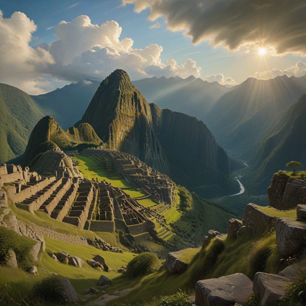 Inca Ruins Bathed in Ethereal Light