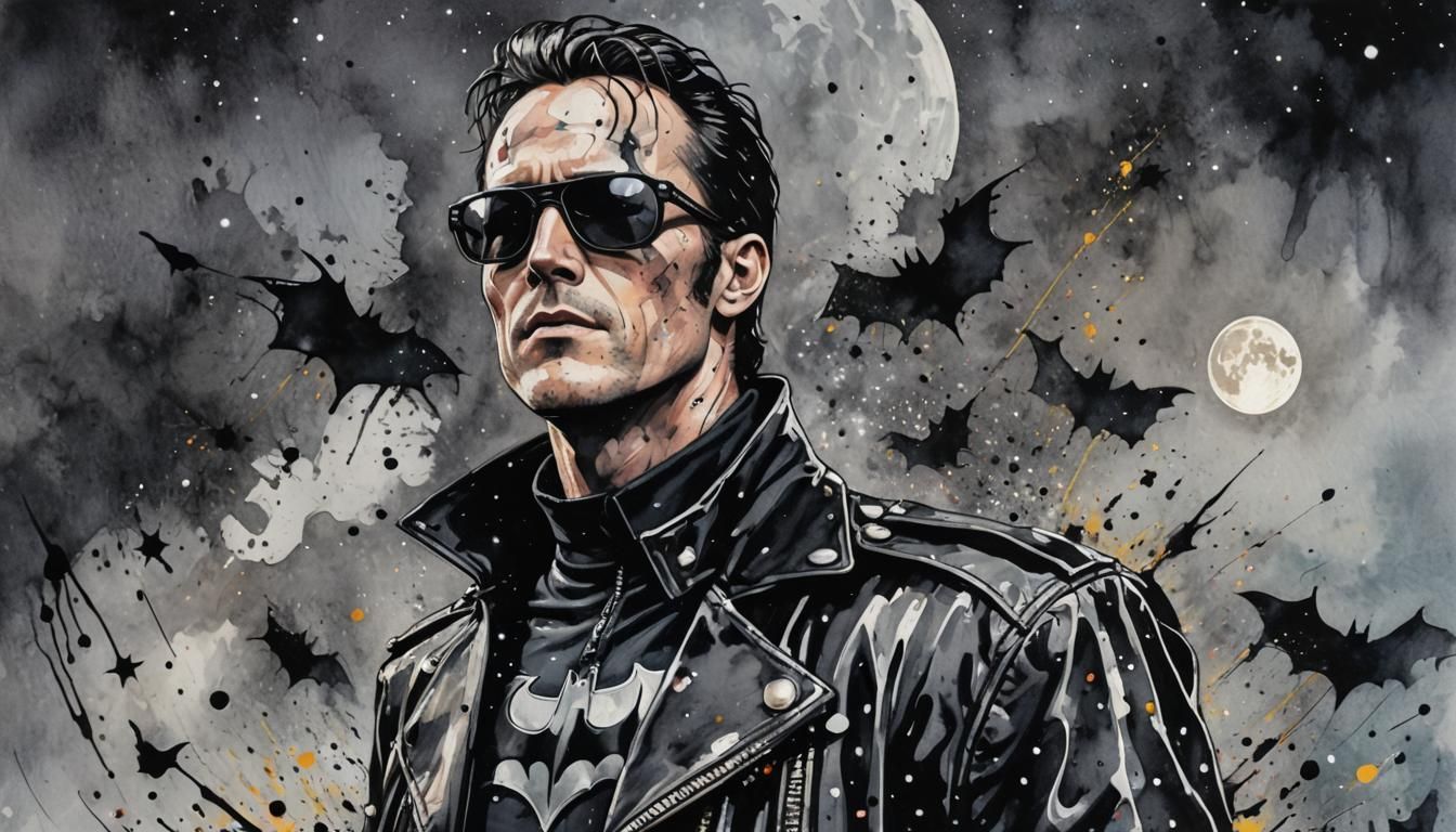 Scott Weiland as Batman in Pop Art Style