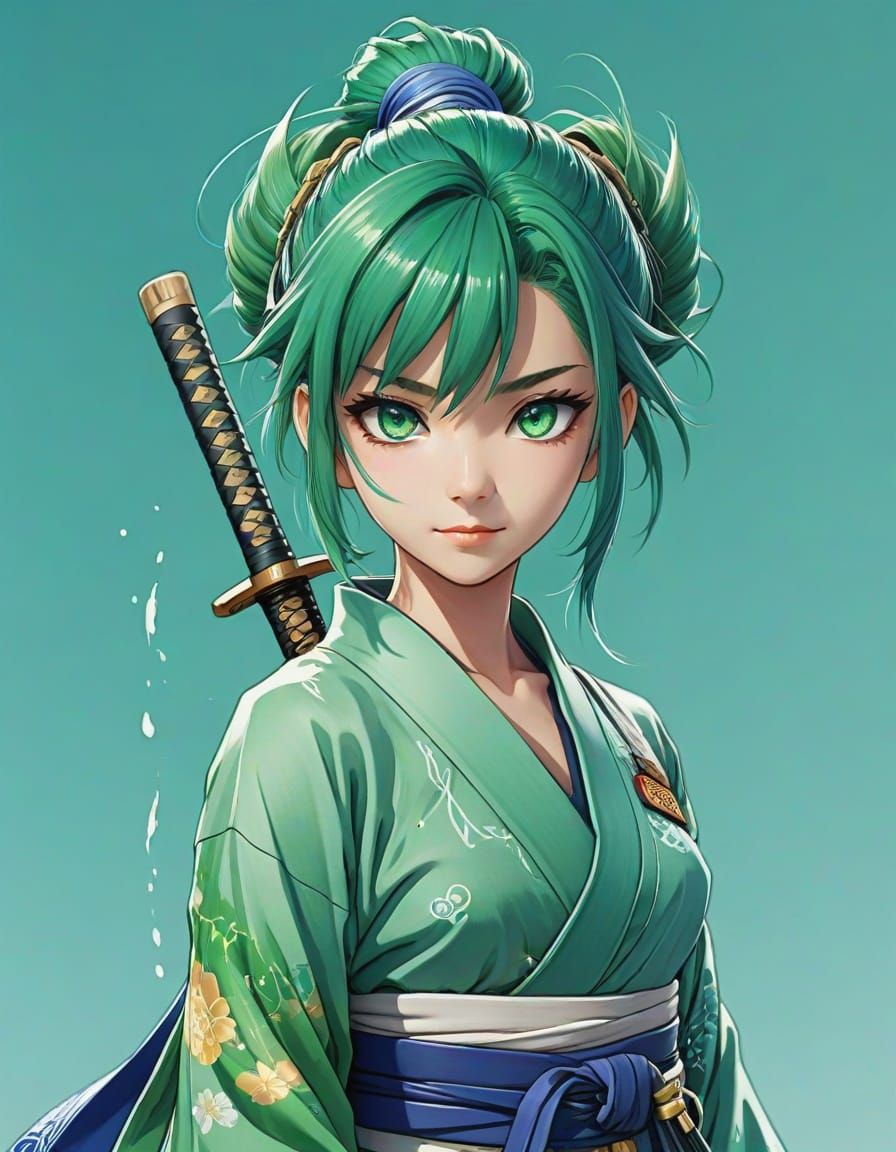 Ethereal Anime Dragoness Unleashes Power in Vibrant Splash A...