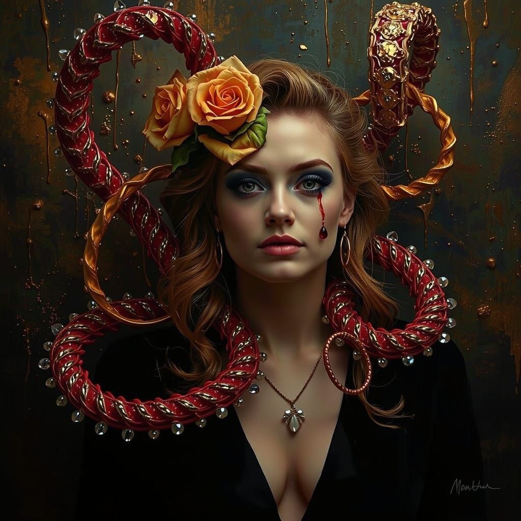 Maximalist Hyperrealistic Artwork with Vivid Colors