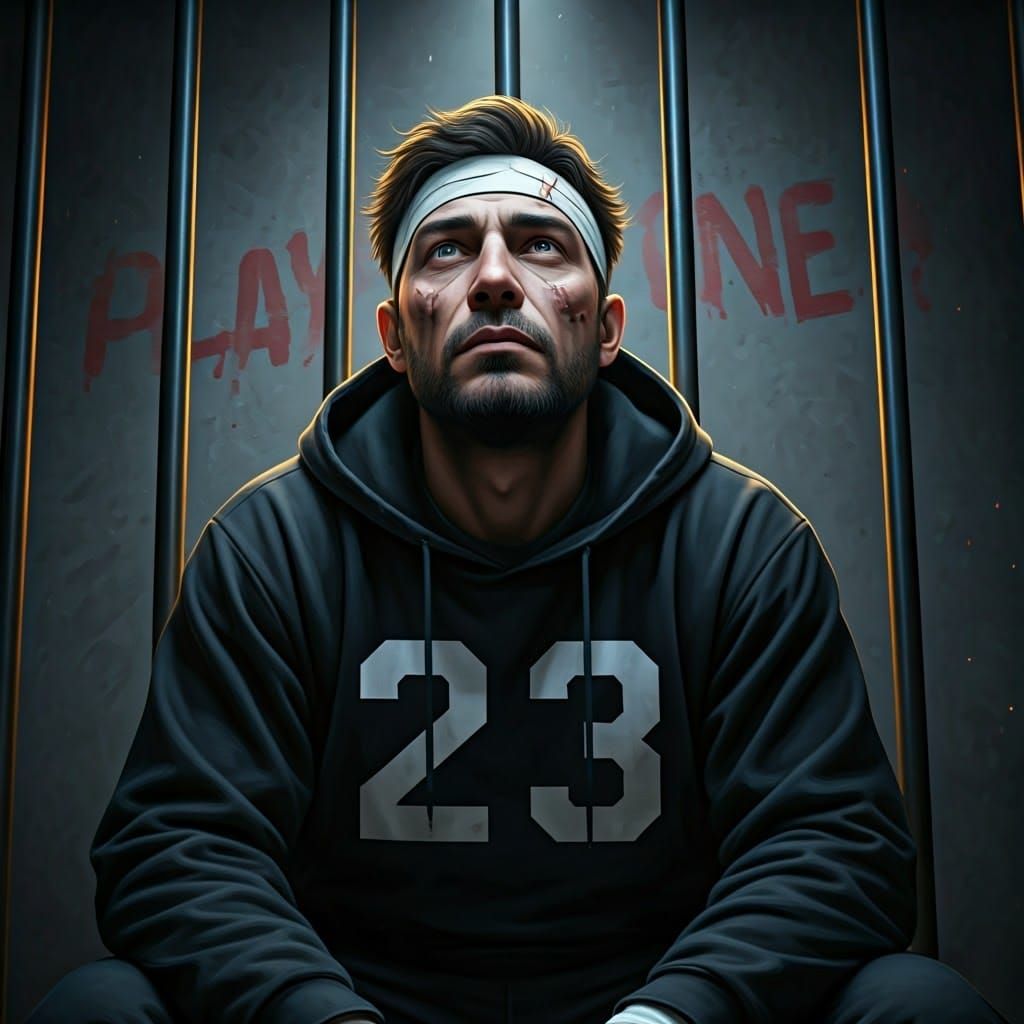 Man Behind Iron Bars Reflects on Confinement