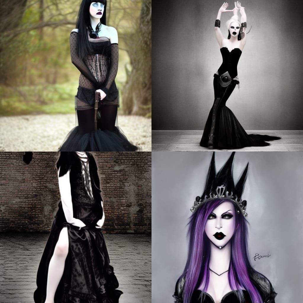 Goth Princess AI Image