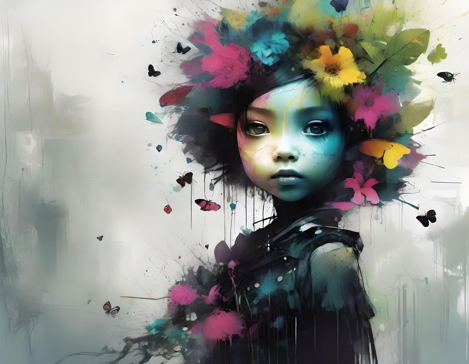 Whimsical Illustration with Volumetric Lighting