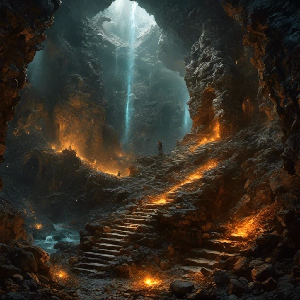 Dark Fantasy Mind Dungeon Art by Briclot