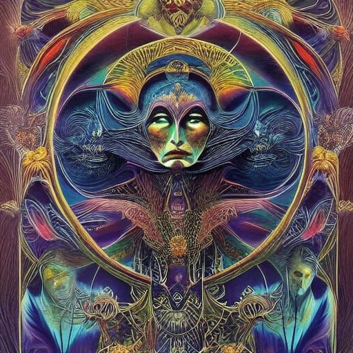 Surreal Dark Masterpiece with Intricate Detailing