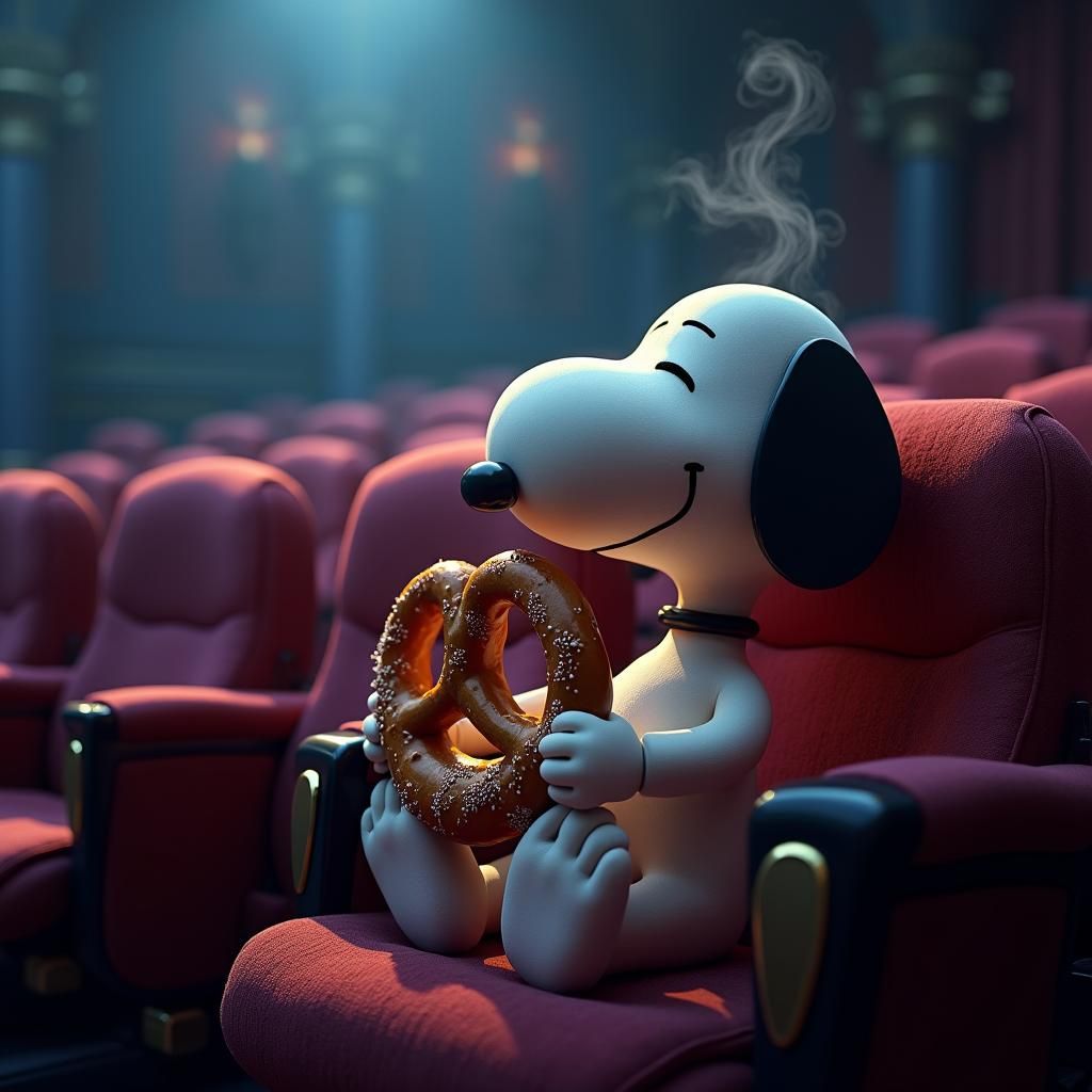 Snoopy's Opulent Movie Theater Snack
