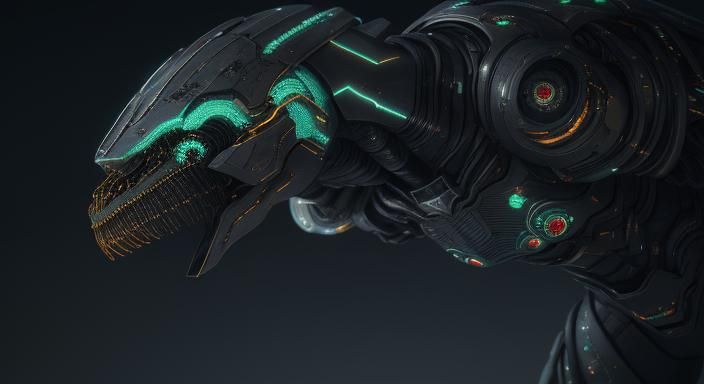 Surreal Bio-Mechanical Sculpture in Unreal Engine 5