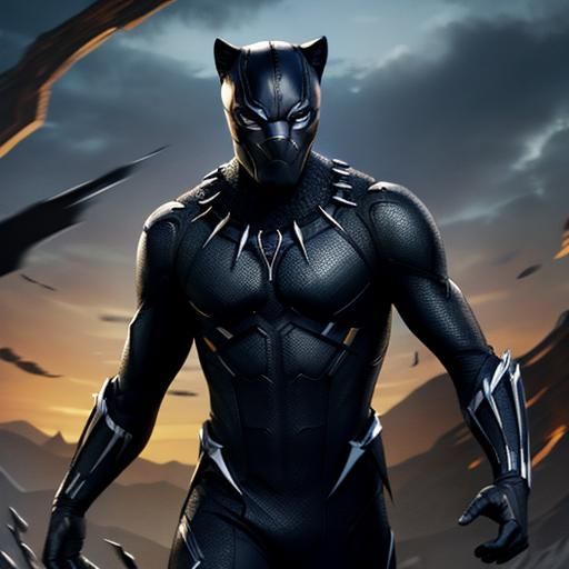 Marvel's Black Panther Digital Illustration