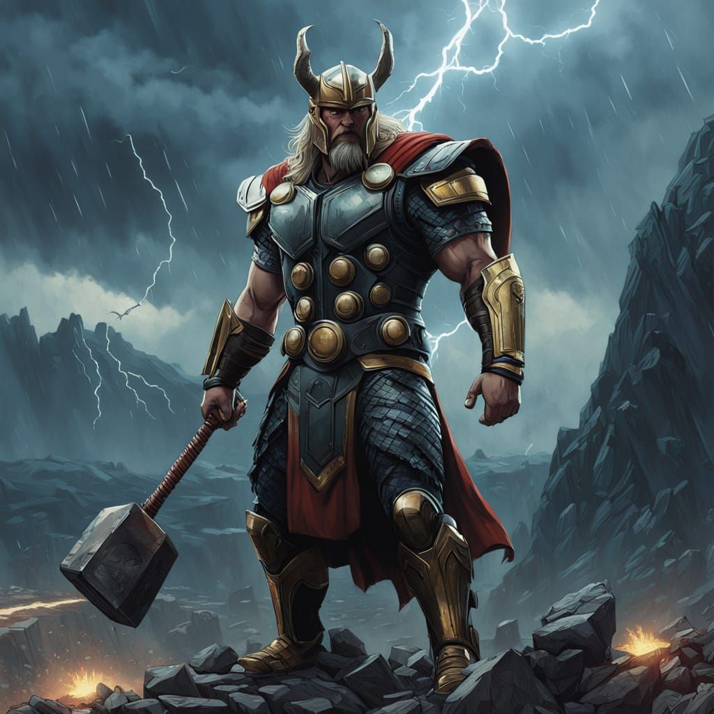 God of Thunder in Epic Asgardian Armor