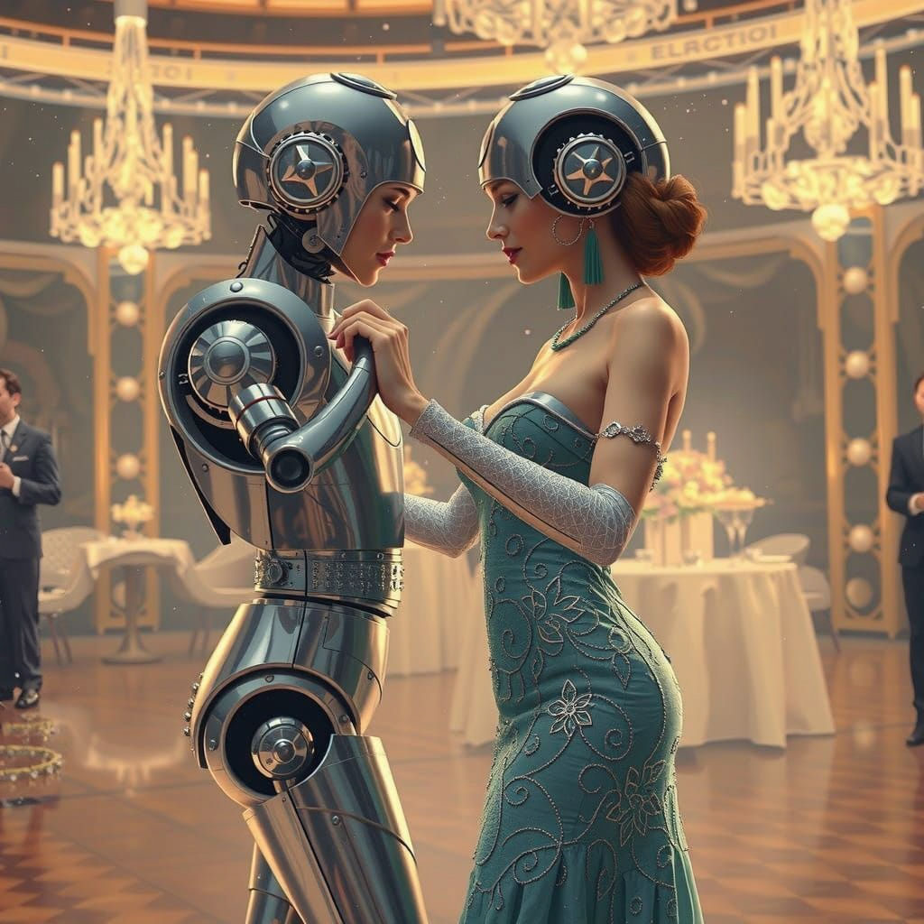 Futuristic HMS Titanic Ball in 2100