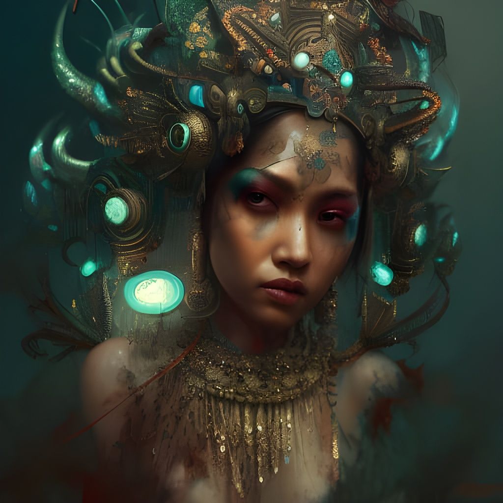 Hindu Goddess in Hyperdetailed Fantasy Art