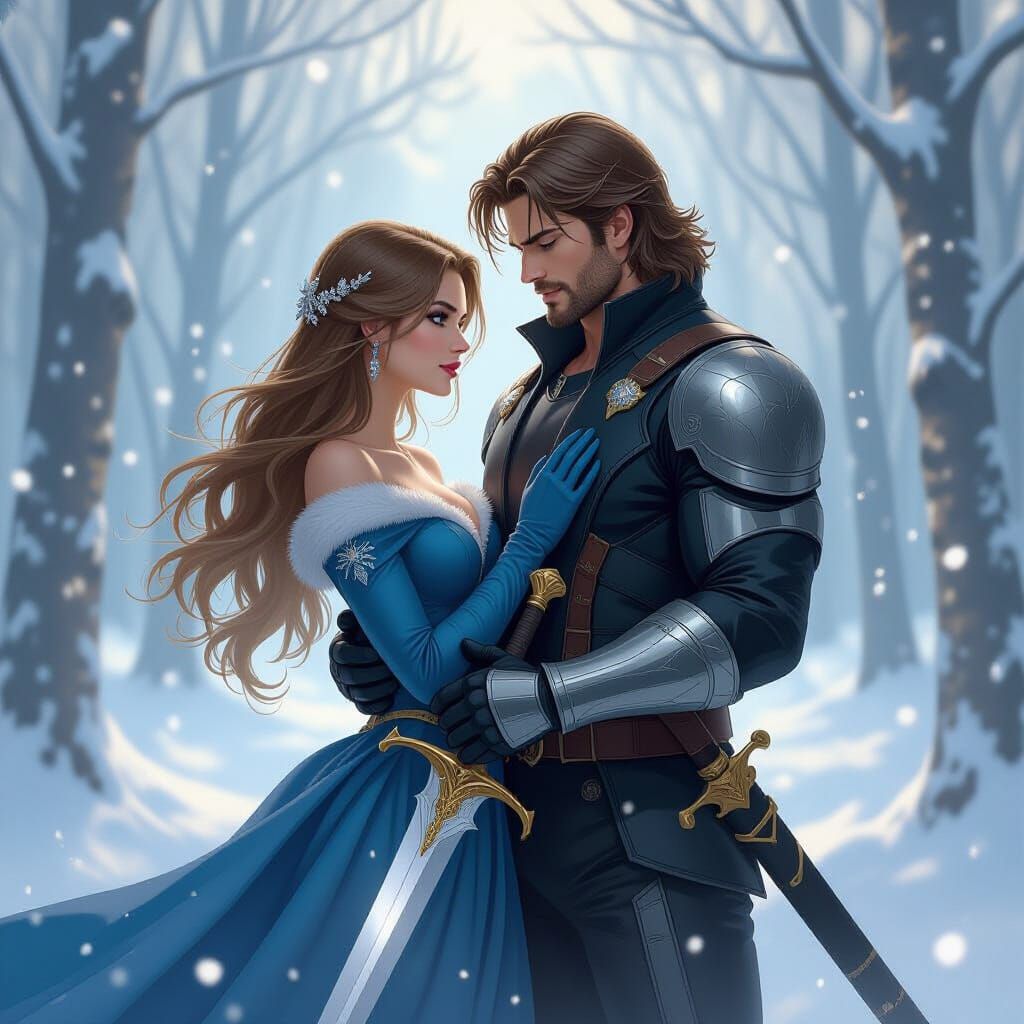 Magik and Bucky Barnes: Romantic Fantasy Art