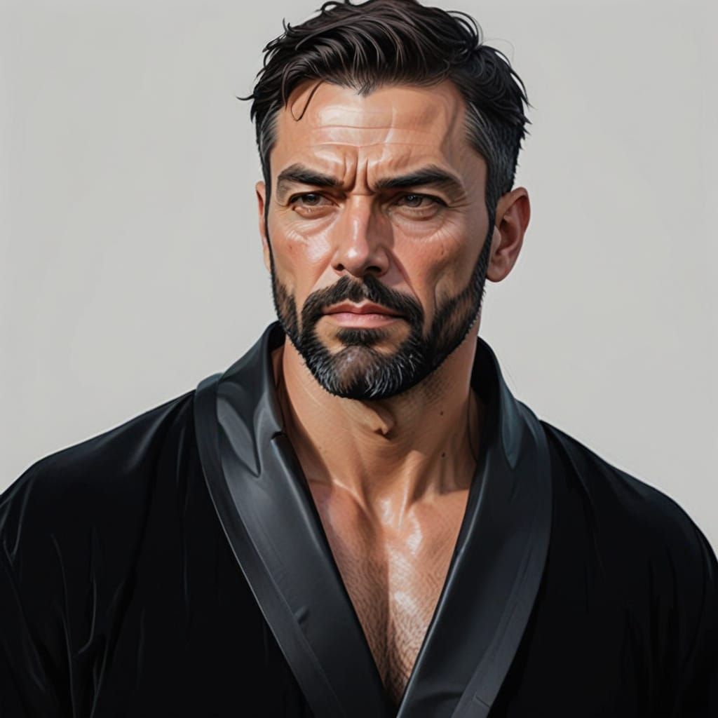 Portrait of a Man in Black Velvet, Graffiti Art