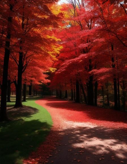 Backlit Red Brush in Harmony