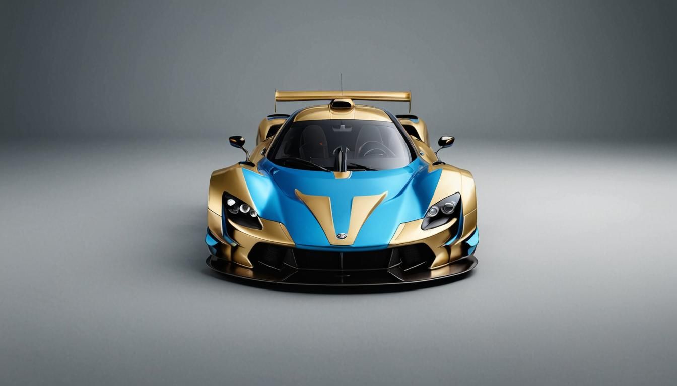 Matra W18 Hypercar GT1 in Gold and Blue