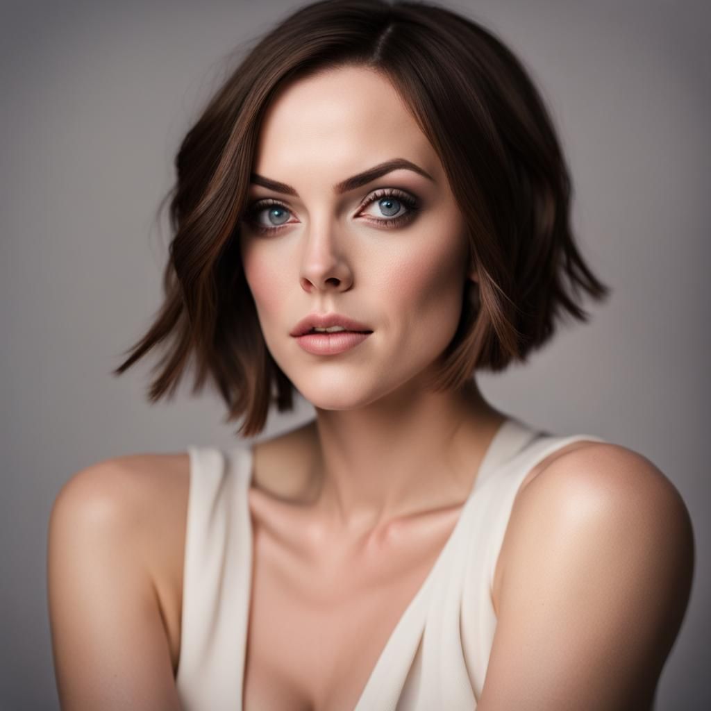 Elizabeth Gillies with Short Bob: Professional Portrait