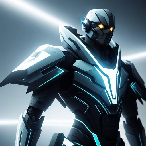 Ethereal Stardust Figure in Futuristic Style