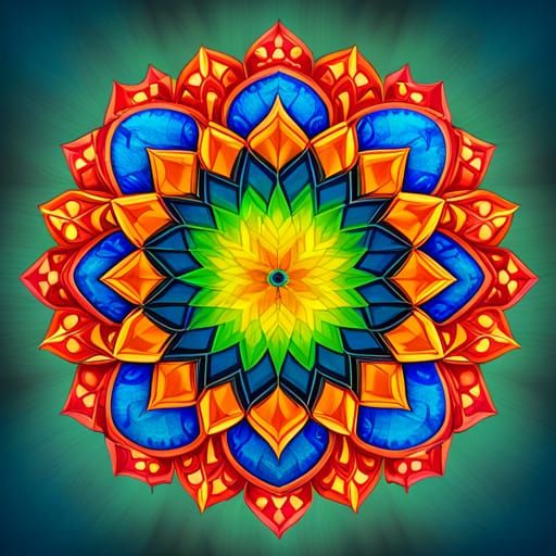 Harmonious Geometric Mandala Pattern for Unity