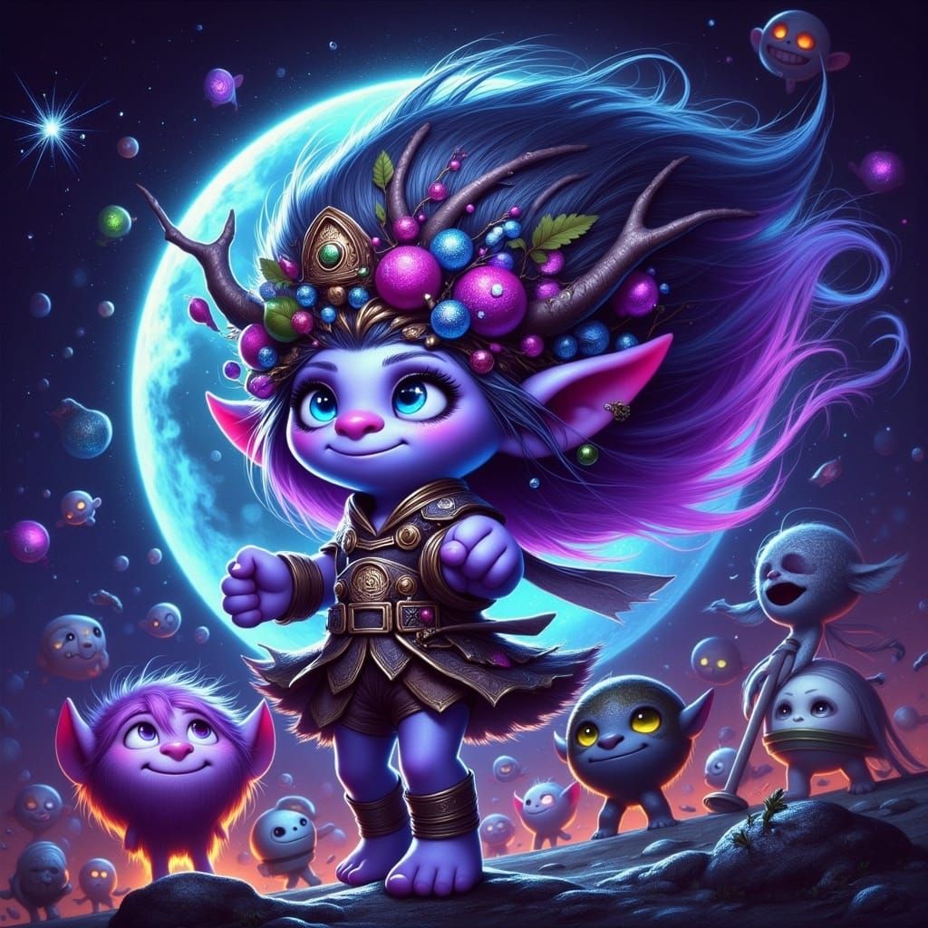 Celestial Goddess with Sparkling Starlight Aura