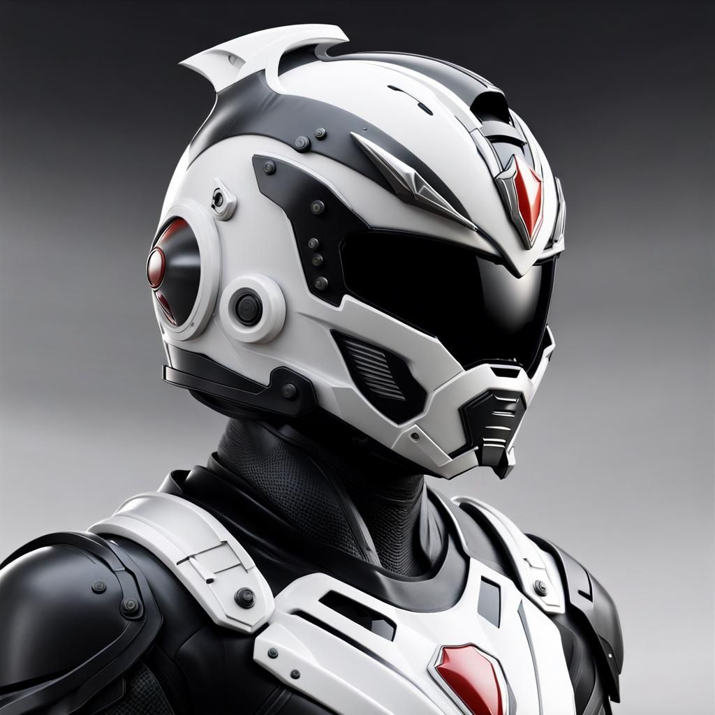 Ultraman Motorcycle Helmet: Detailed Matte Painting