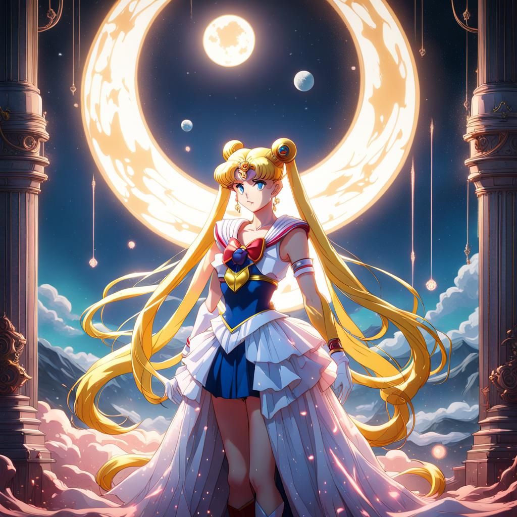 Sailor Moon Fantasy Concept Art in 8k