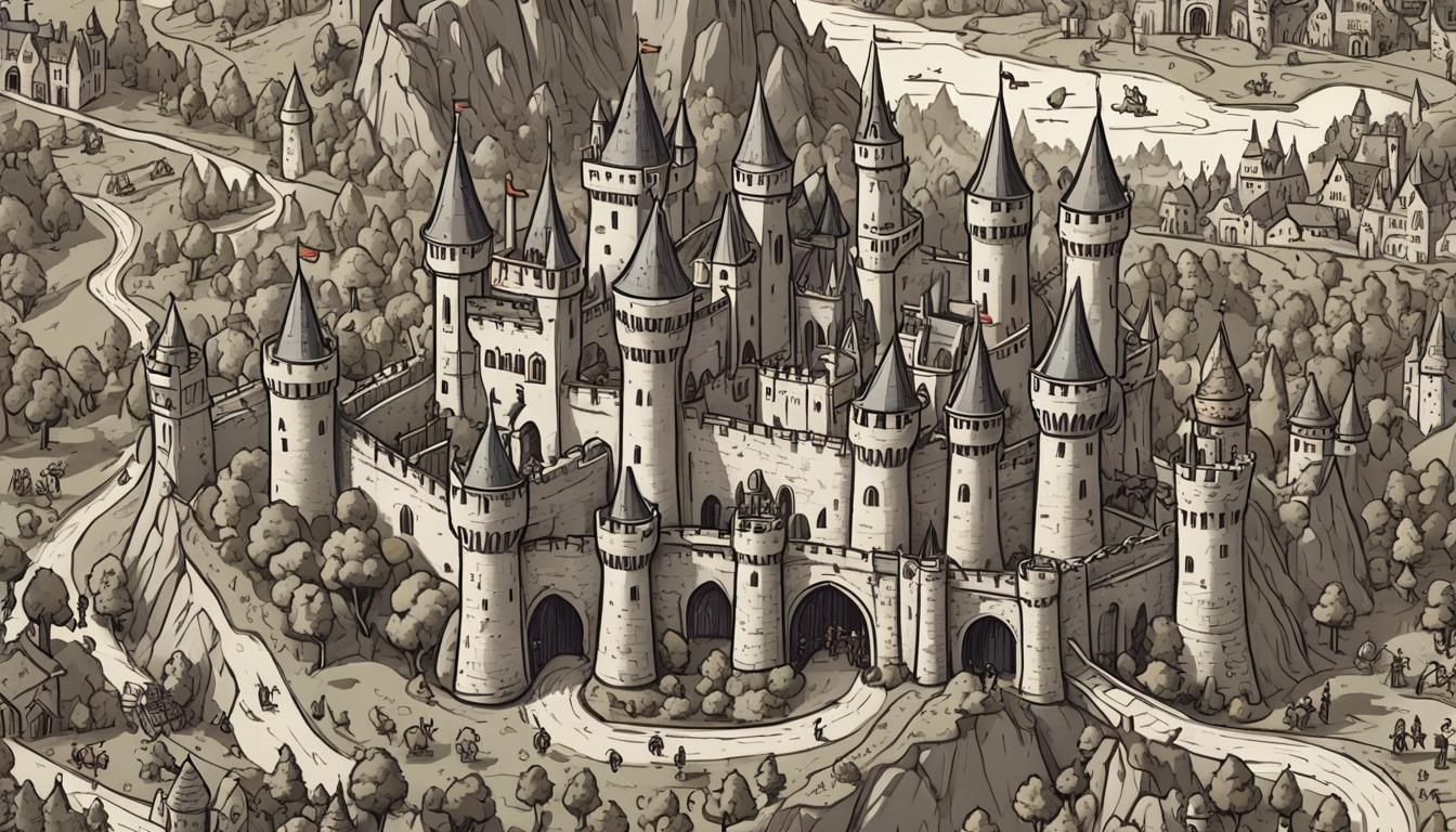Doodle Medieval Kingdom: Castles, Knights, and Dragons