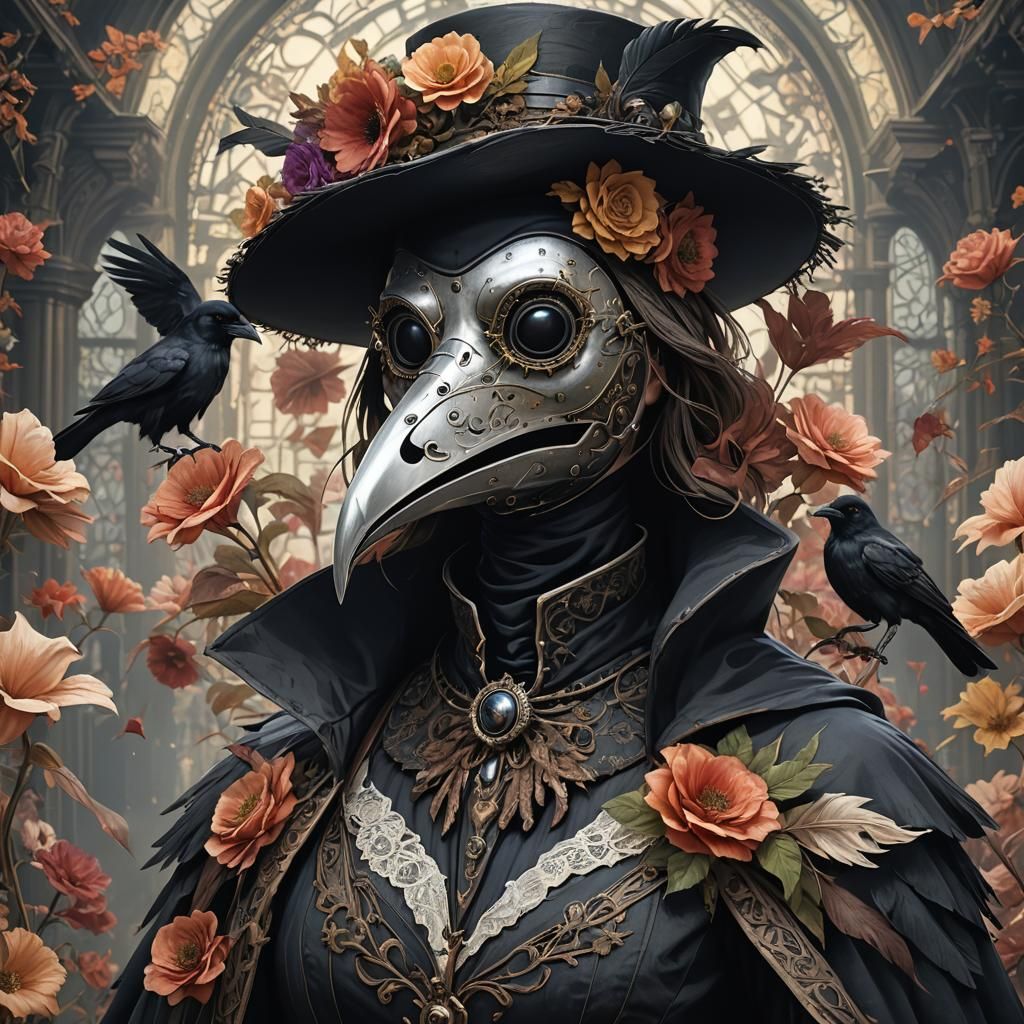 Art Nouveau Plague Doctor....