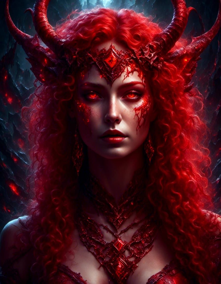 Redhead demoness