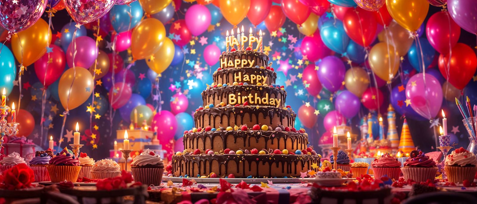 Epic Birthday Celebration in Vibrant Colors