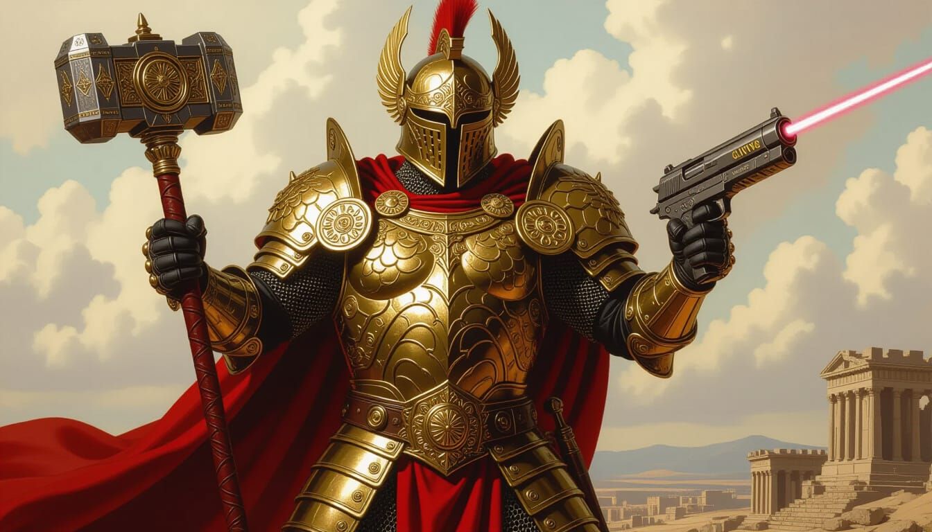 Mars: Armored God of War with Raygun