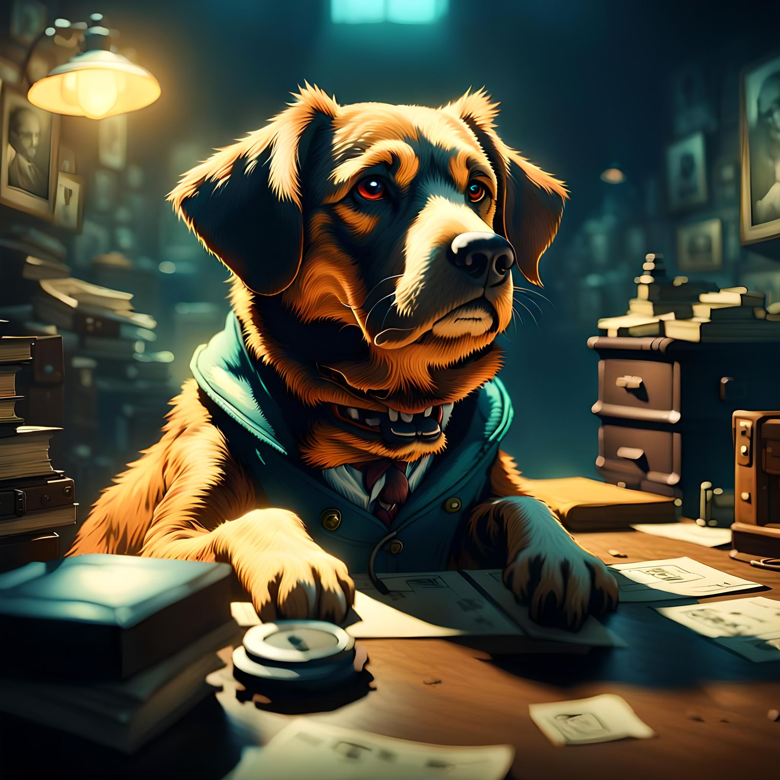 Dog Detective: Cinematic Film Still