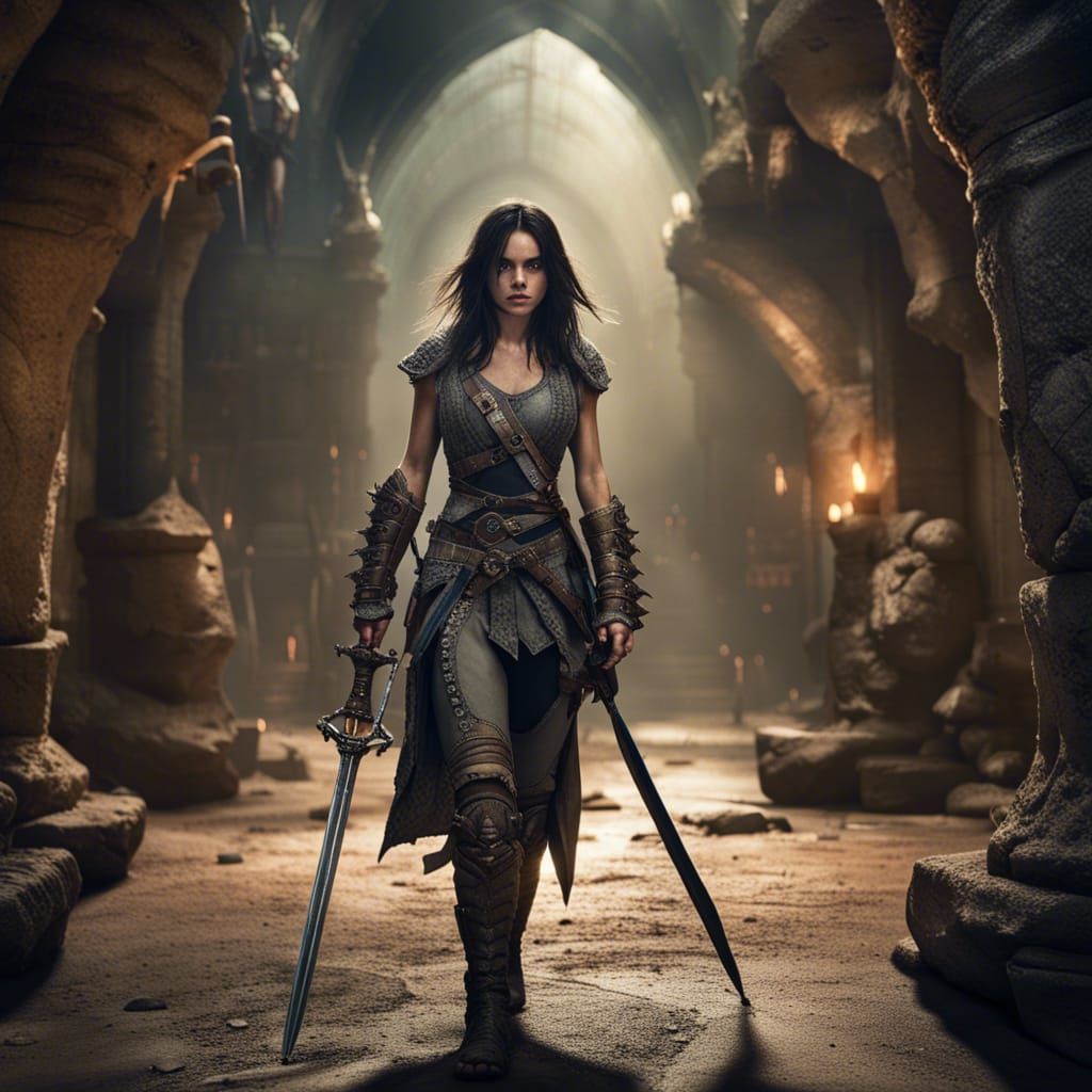 Ana De Armas as Treasure Hunter in Goblin Dungeon