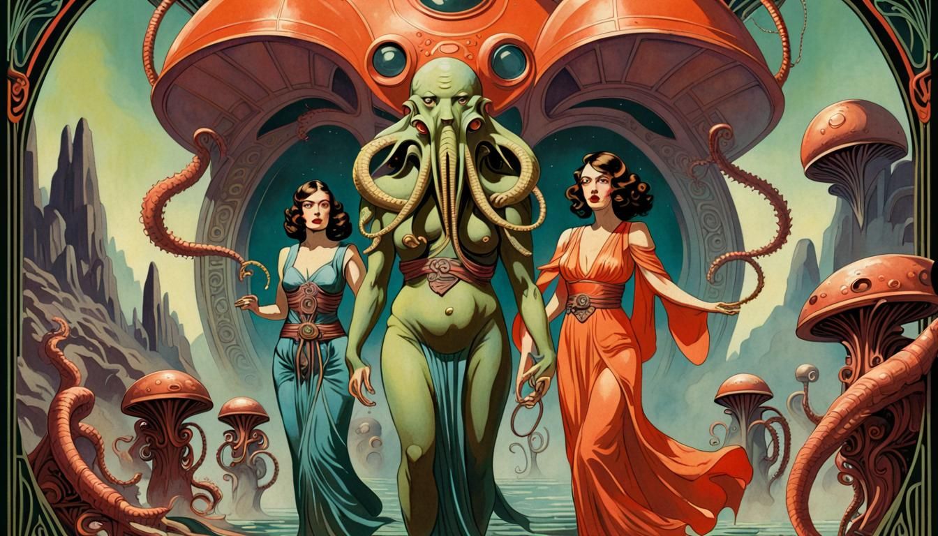 Martian Bauhaus: A Vintage Sci-Fi Adventure