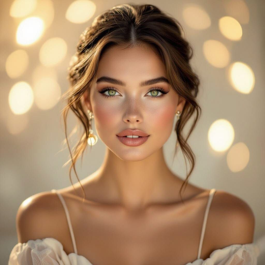 Golden Hour Portrait of a Beautiful Young Woman