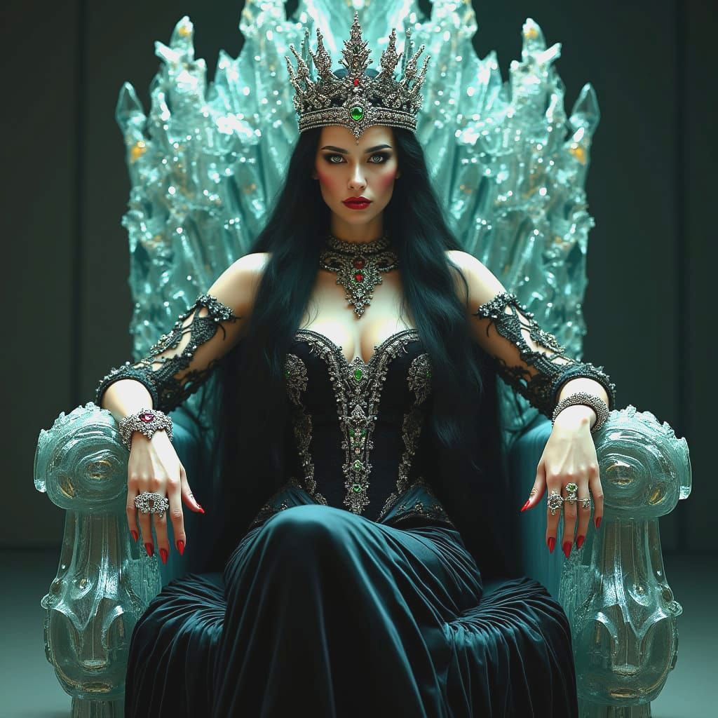 Majestic Diamond Throne for a Powerful Queen