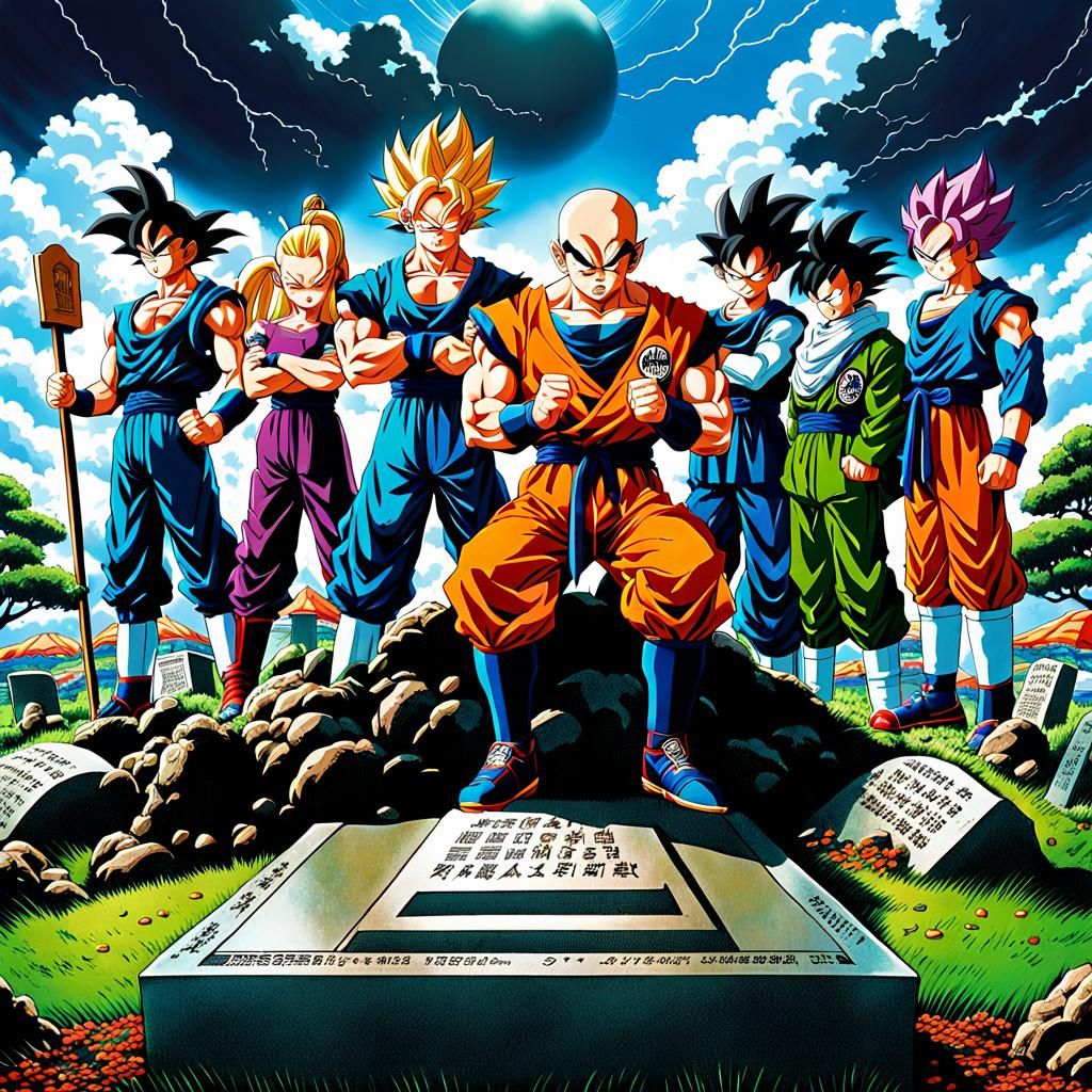 Emotional Tribute Illustration with Akira Toriyama Character...