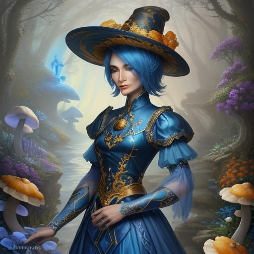 Chanterelle Mushroom Humanoid Traveler to Fantasy Ball