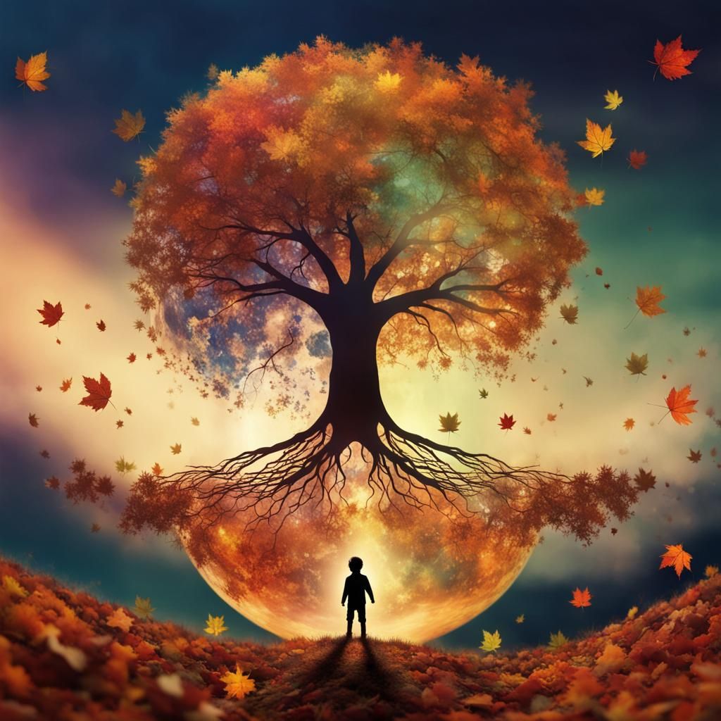 Child Becomes Tree: Holographic Earth Art