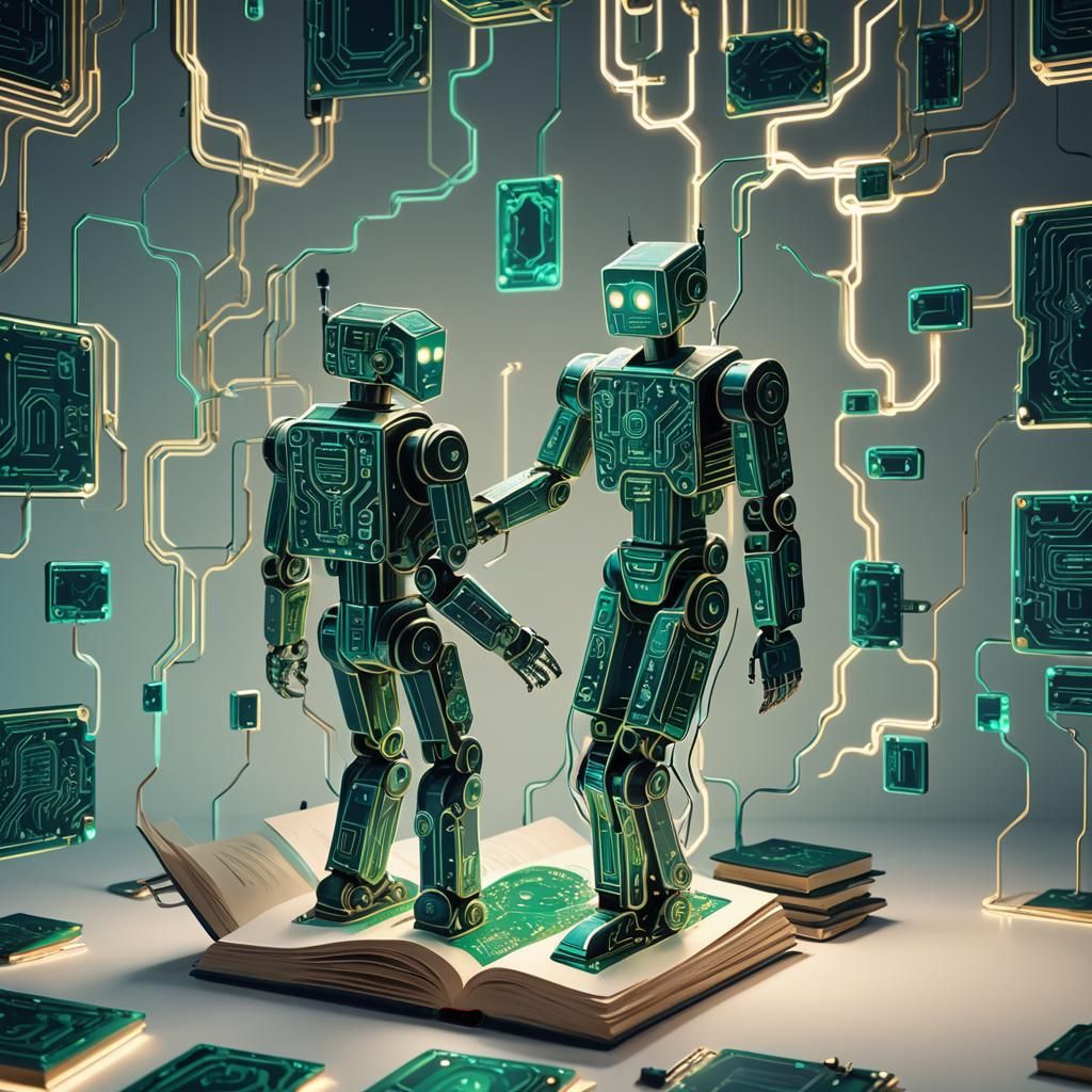 NumériLivre: Book to Circuit Board Flat Design