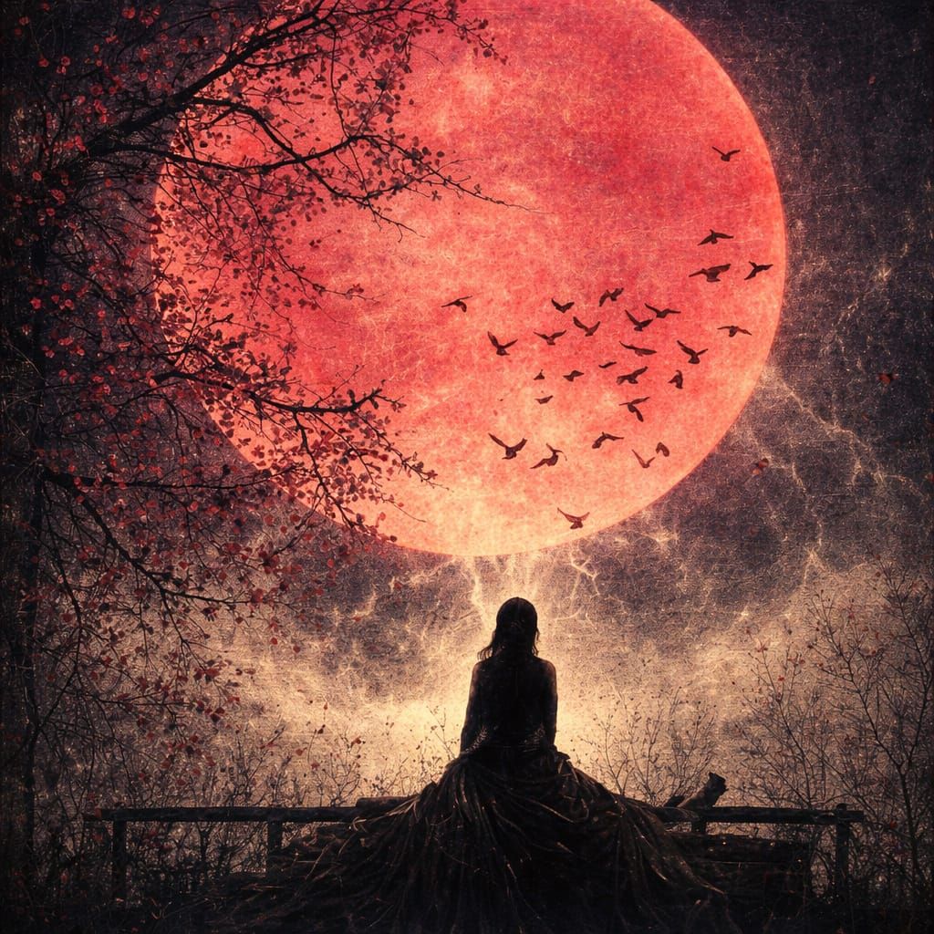 the moon that embraced my darkness