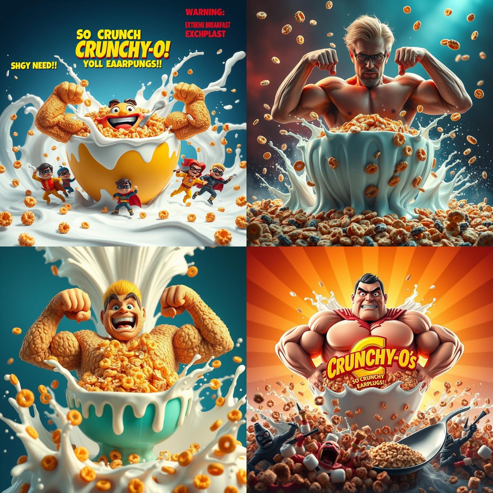 Hilarious Cereal Box Design: Crunchy-O's, the Dramatic Cerea...